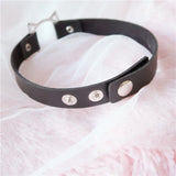 Japanese Cat Leather Necklace Heart Choker Gothic Women Jewelry Gift