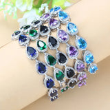 Green CZ 925 Mark Health Bracelet Bangle