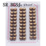 30Pairs 7-8mm Half Drilled Hole Button Coin Natural Freshwater Pearl Beads