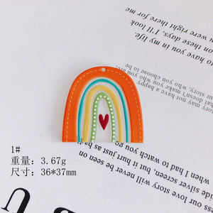 10 Colors Rainbow Cloud Resin Necklace Pendant Charms 40pcs