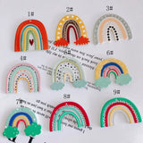 10 Colors Rainbow Cloud Resin Necklace Pendant Charms 40pcs