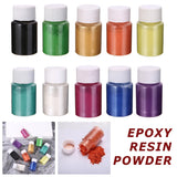 10 Colors Epoxy Resin Powder Pearl Glitter Shimmer Pigment Mixed Metallic Dye