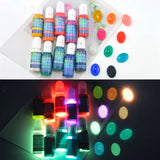 10 Colors Glow Dark Epoxy Resin Pigment Kit Luminous Colorant Liquid Resin Dye