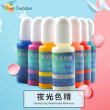 10-Color Glowing Epoxy Resin Pigment Kit for Jewelry Making