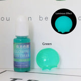 10-Color Glowing Epoxy Resin Pigment Kit for Jewelry Making