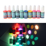 10 Colors Glow in Dark Epoxy Resin Pigment Luminous Colorant for Jewelry Making