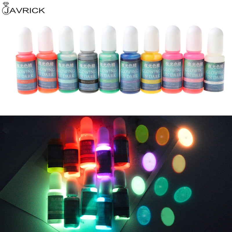 10 Colors Luminous Epoxy Resin Pigment for Jewelry Making