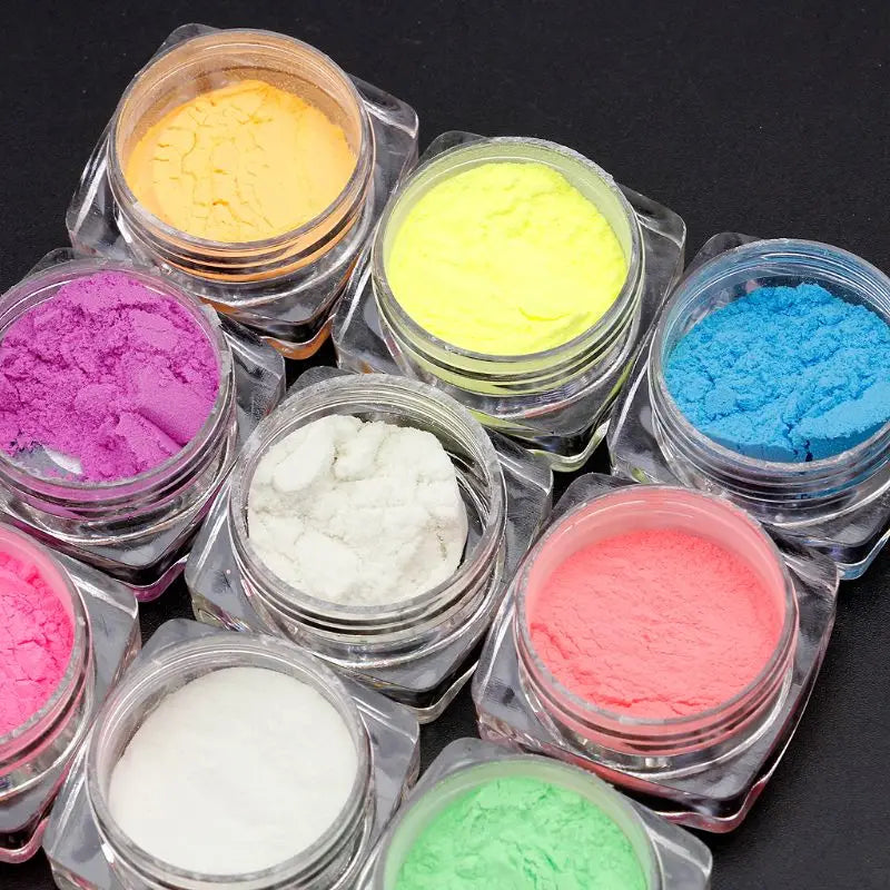 10 Colors Luminous Powder Resin Pigment Dye UV Resin Epoxy DIY