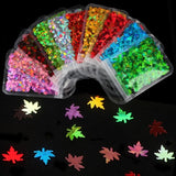 10 Colors Nail Art Fluorescent Sequins Holographic Glitter Flakes