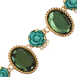 10 Colors Rhinestone Collar Acrylic Stone Lovely Flowers Choker Necklaces