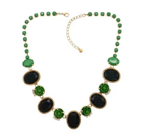 10 Colors Rhinestone Collar Acrylic Stone Lovely Flowers Choker Necklaces