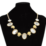 10 Colors Rhinestone Collar Acrylic Stone Lovely Flowers Choker Necklaces