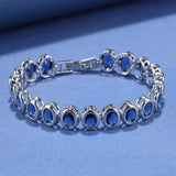 10-Colors Oval Charm Chain Bracelet Adjustable 17.5+3 CM Jewelry Women