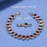 10-Colors Oval Charm Chain Bracelet Adjustable 17.5+3 CM Jewelry Women