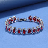 10-Colors Oval Charm Chain Bracelet Adjustable 17.5+3 CM Jewelry Women