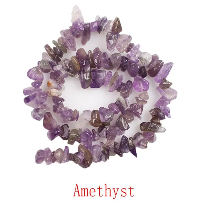 10 Colors Natural Stone Loose Beads for DIY Jewelry Necklace Bracelets