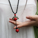 10 Designs Lapis Collection Ethnic Necklace Vintgae Jewelry Rose Necklace Red