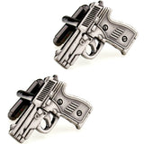Propeller Bullet Cufflinks Men Airscrew Shot Gun Cuff Links