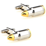 Propeller Bullet Cufflinks Men Airscrew Shot Gun Cuff Links