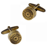 Propeller Bullet Cufflinks Men Airscrew Shot Gun Cuff Links