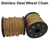 10 Feet Stainless Steel Braid Franco Chain for Jewelry Making