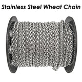 10 Feet Stainless Steel Braid Franco Chain for Jewelry Making