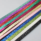 10 Glitter Strips Belt 8mm Width 1 Meter Length PU Leather Band