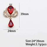 Crown Drop Acrylic Pendant DIY Costume Decorative Lady Brooch