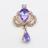 Crown Drop Acrylic Pendant DIY Costume Decorative Lady Brooch