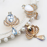 Crown Drop Acrylic Pendant DIY Costume Decorative Lady Brooch
