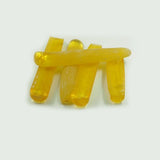 10g Lemon Lab Created Corundum Rough Gemstone Uncut Yellow Sapphire #21