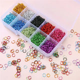 Aluminum Coating Open Ring Basic Connection Material DIY Jewelry Earrings
