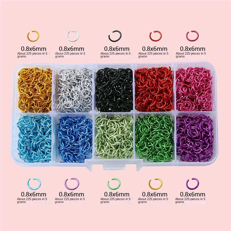 Aluminum Coating Open Ring Basic Connection Material DIY Jewelry Earrings