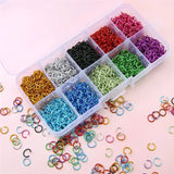 Aluminum Coating Open Ring Basic Connection Material DIY Jewelry Earrings