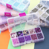 10 Grid Multi-Color Bead Set DIY Necklace Bracelet Earrings Accessories