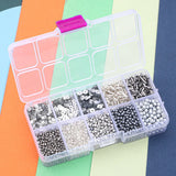 10 Grid Multi-Color Bead Set DIY Necklace Bracelet Earrings Accessories