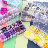 10 Grid Multi-Color Bead Set DIY Necklace Bracelet Earrings Accessories