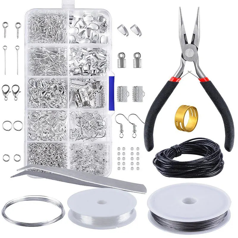 DIY Jewelry Making Kit Necklace with Beading Wires & Repair Tools
