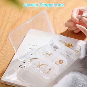 Double Layer Jewelry Box for Travel Portable Ring Earrings Necklace Organizer