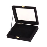 10 Hooks Velvet Glass Jewelry Box Pendant Necklace Display Organizer