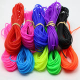 10m 2mm Soft Hollow Rubber Tubing Jewelry Cord Cover Memory Wire
