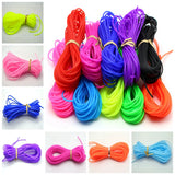 10m 2mm Soft Hollow Rubber Tubing Jewelry Cord Cover Memory Wire