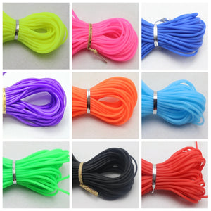 10m 2mm Soft Hollow Rubber Tubing Jewelry Cord Cover Memory Wire