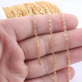 Stainless Steel Link Chains for Jewelry Making 10 Meters