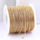 Stainless Steel Link Chains for Jewelry Making 10 Meters