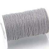 10M 3 Size Stainless Steel Round Squash Cross Chain Necklace DIY Jewelry