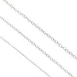 10M 3 Size Stainless Steel Round Squash Cross Chain Necklace DIY Jewelry