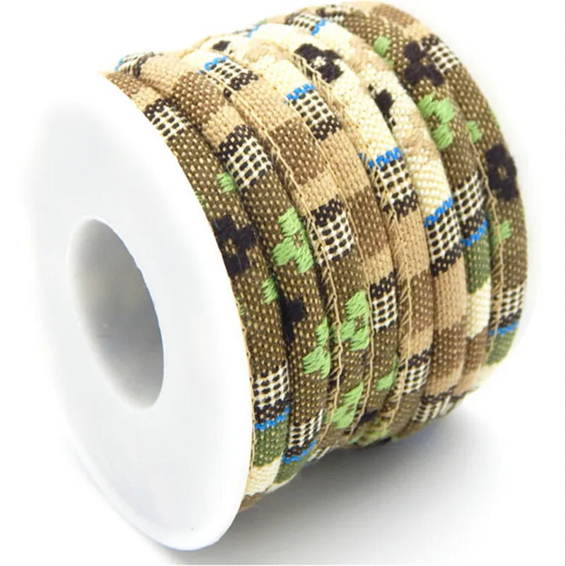 10m Ethnic Cotton Cord 6mm Rope for DIY Bracelets Making