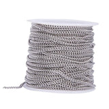 10 Meters Silver Open Necklace for Jewelry Making