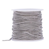 10 Meters Silver Open Necklace for Jewelry Making
